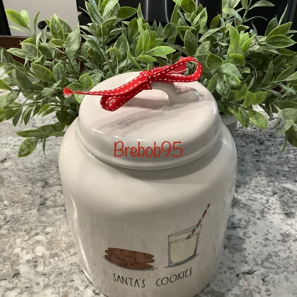 Rae Dunn 2022 SANTA’S COOKIES Christmas Canister - Picture 2 of 3